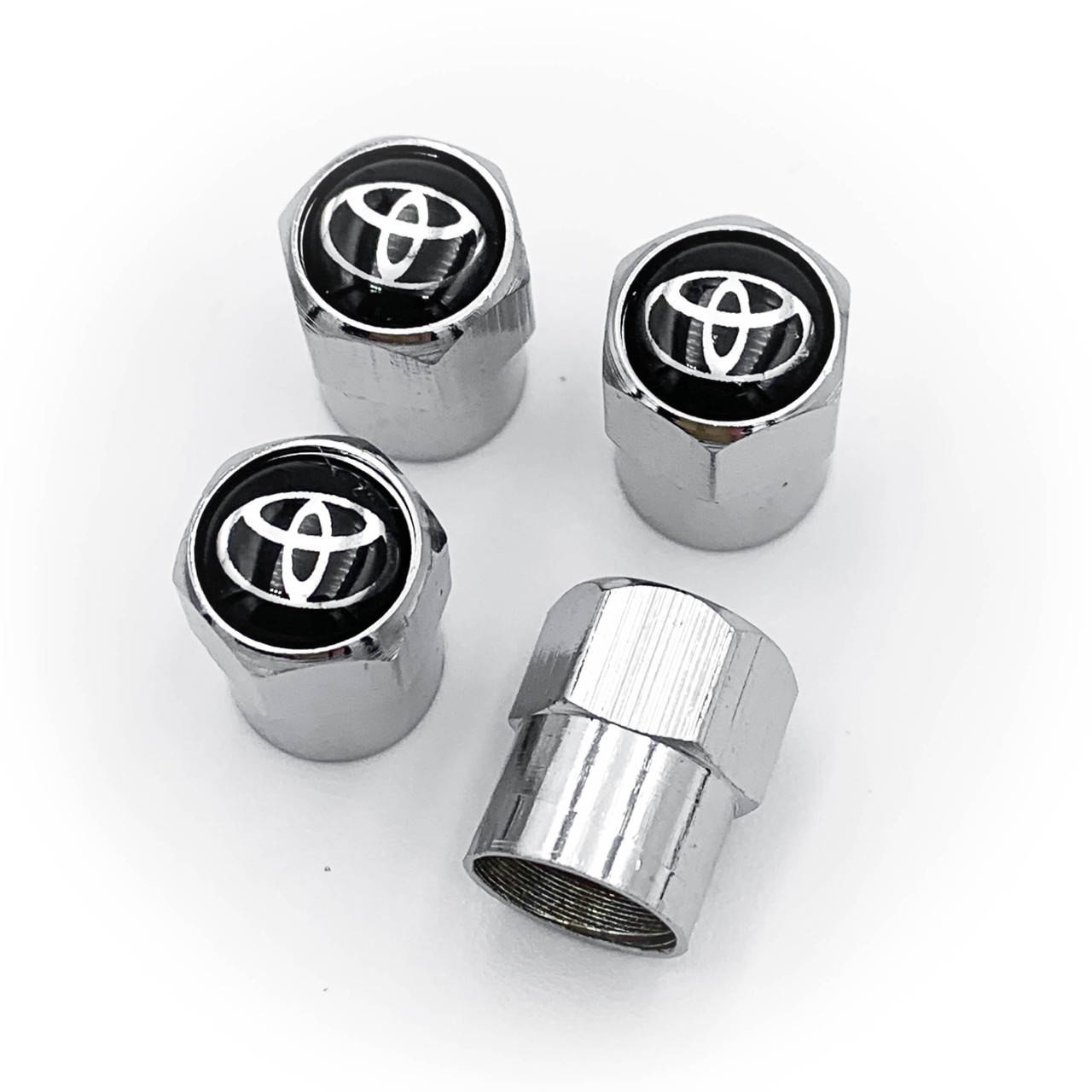 

Защитные колпачки на ниппеля TOYOTA (Тойота) 4 шт Хром