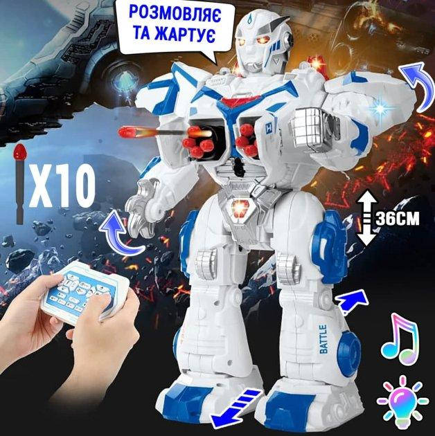 

Боевой робот Rocket Men на радиоуправлении (2 цвета на выбор, 20 функций,свет,звук, сенсорное управление) 6029