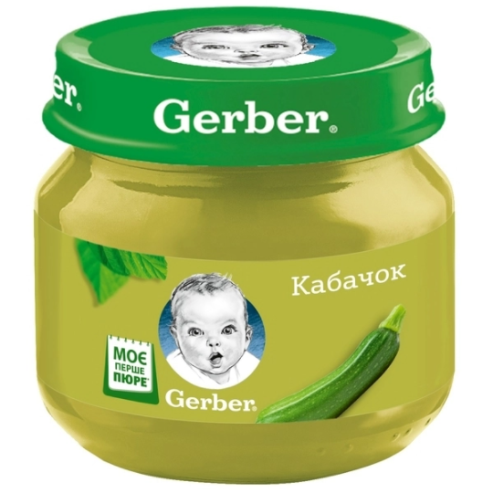 

Овощное пюре Gerber Кабачок, 6+ мес., 80 г