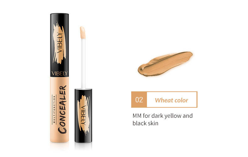 

Жидкий матирующий консилер Vibely Multifunction Concealer #02 пшеничный, 10г