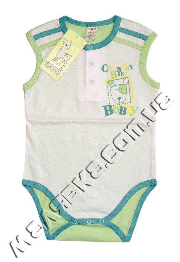 

Боди-майка для мальчика (Кулир), Бемби 01-47-10-2 (Рост 74 см)