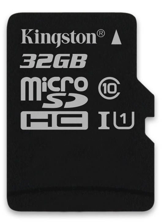 

Карта памяти KINGSTON MicroSDHC 32GB Class 10