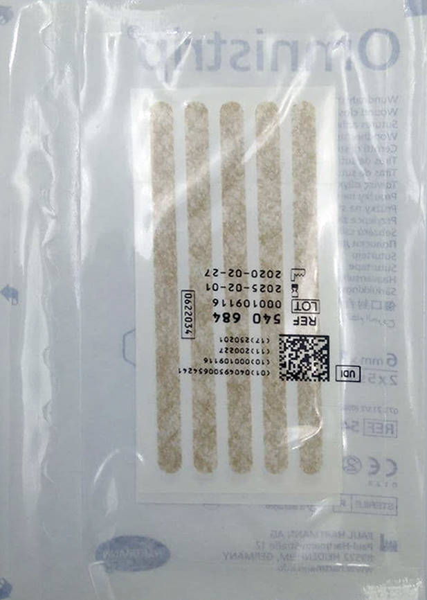 

Omnistrip 6 х 101мм полоски стерильные для сведения краев ран, 10 полосок