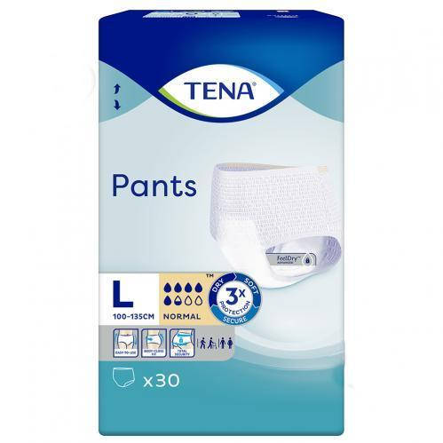 

Труси для взрослых впитывающие 5.5 капель (1010 мл), TENA pants normal размер L 30 шт.
