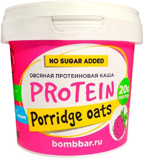 

Протеиновая овсяная каша Bombbar вкус Малина (75 грамм)