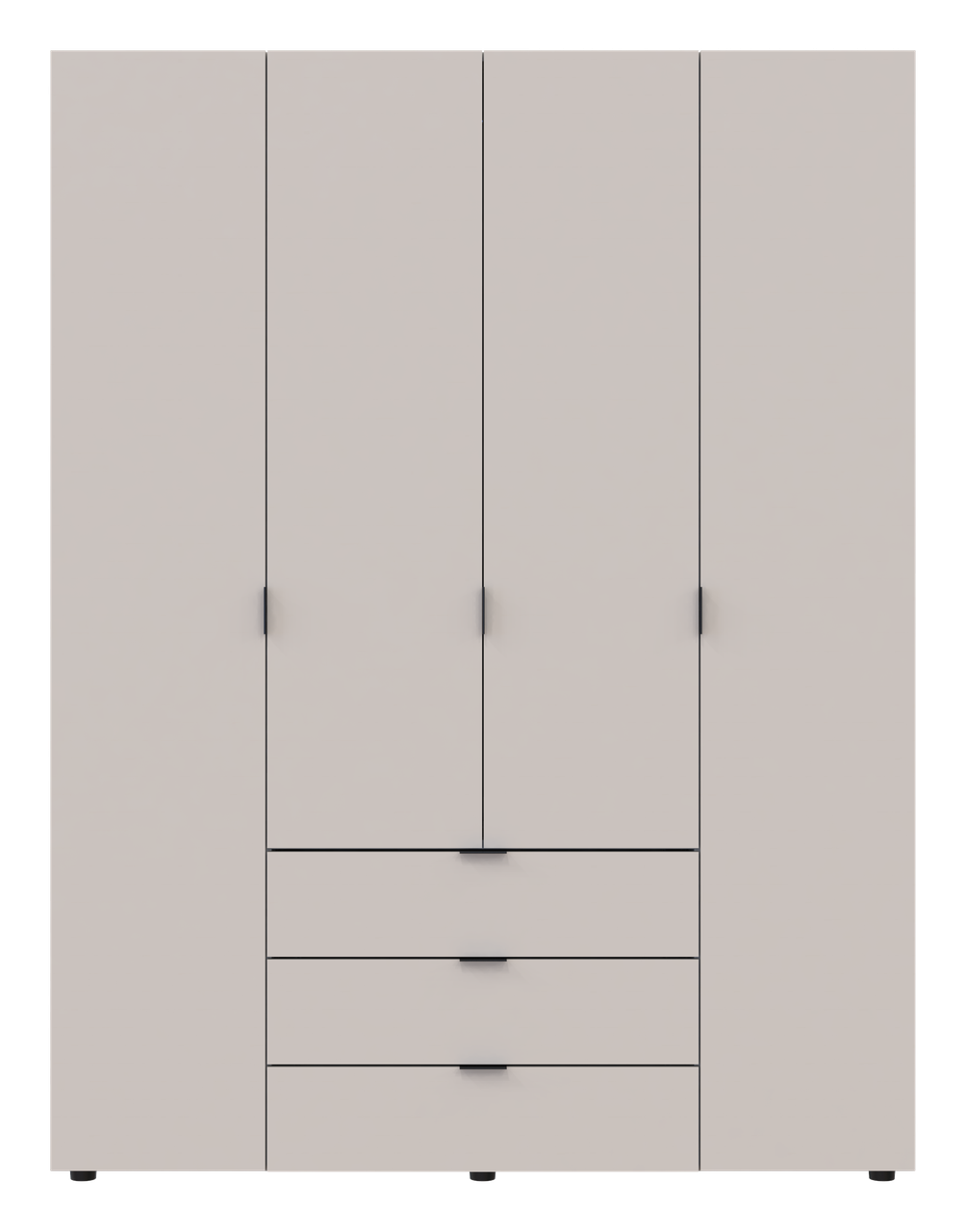 Розпашна Шафа для одягу Doros Гелар Кашемір 4 ДСП 155х49.5х203.4 (80737634)