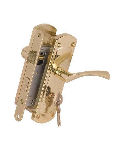 

Замок с ручкой Bruno 968-55 полированная латунь (sale) (30089)