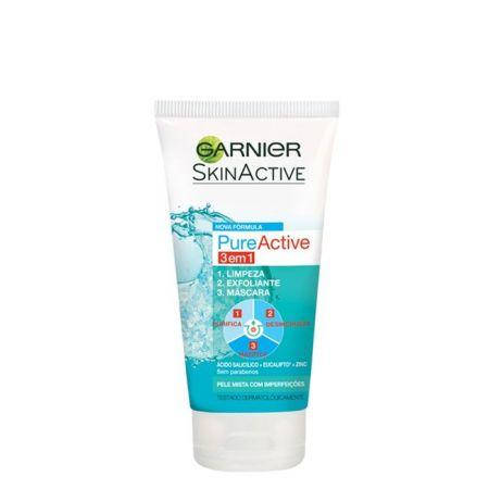 

Garnier Засіб 3в1 "Гель + Скраб + Маска. Чистий Шкіра" SkinActive
