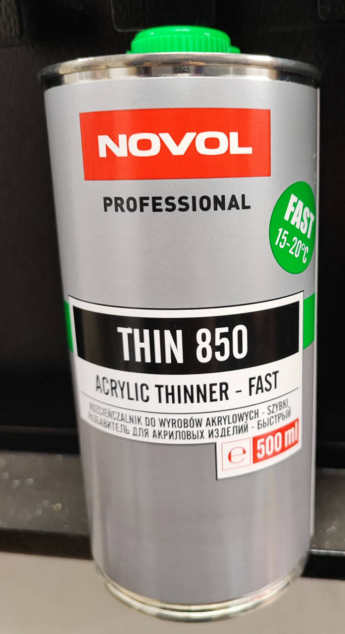 

Разбавитель для акриловых изделий NOVOL THIN 850 быстрый Fast 0.5л