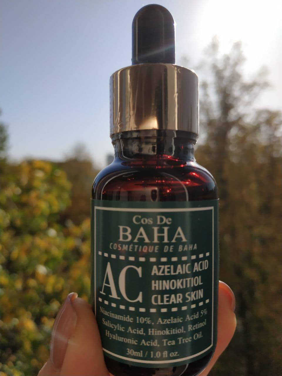

Сыворотка для проблемной кожи с азелаиновой кислотой Cos De Baha Azelaic Acid Hinokitiol Clear Skin, 30мл