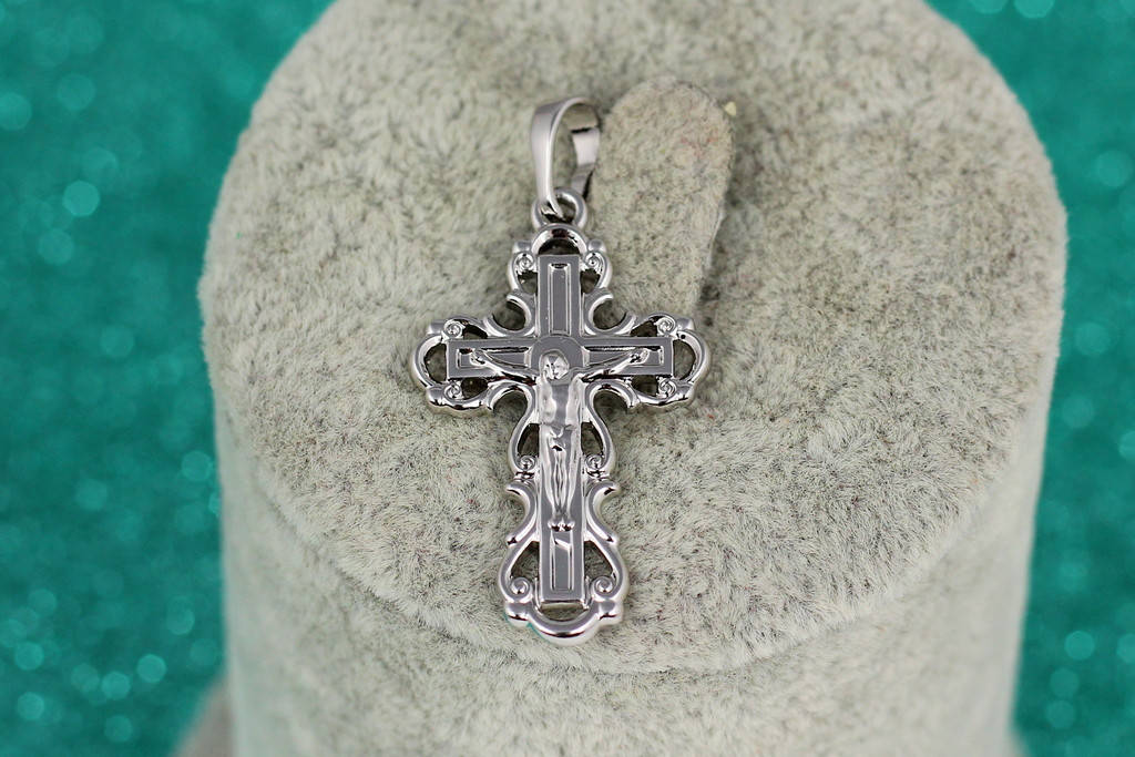 

Крестик Xuping Jewelry ажурный 2,8 см серебристый, Серебристий