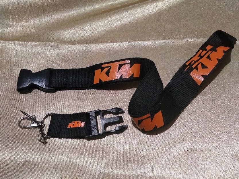 

Шнурок на шею для ключей, телефона KTM (ширина - 25мм)