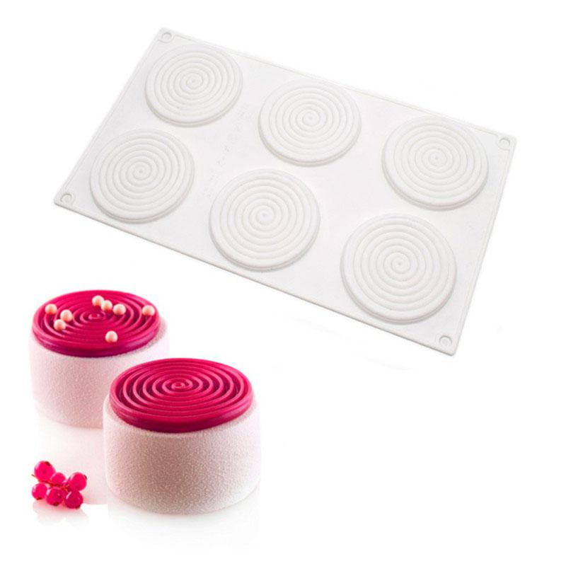 

Силиконовая форма для евродесертов, "Круги" форма для муссовых тортов и десертов