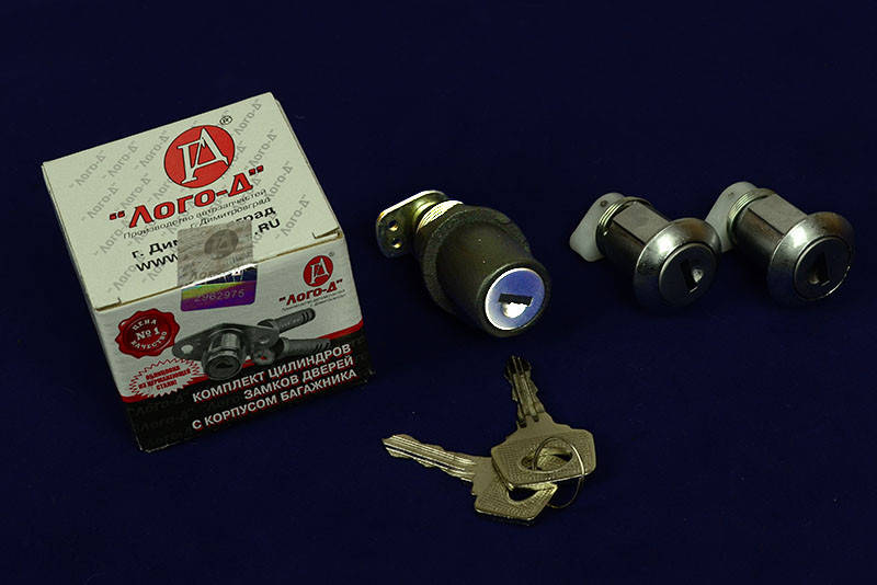 

Замок багажника 2111, 2112 с цилиндрами замков дверей Лого-Д
