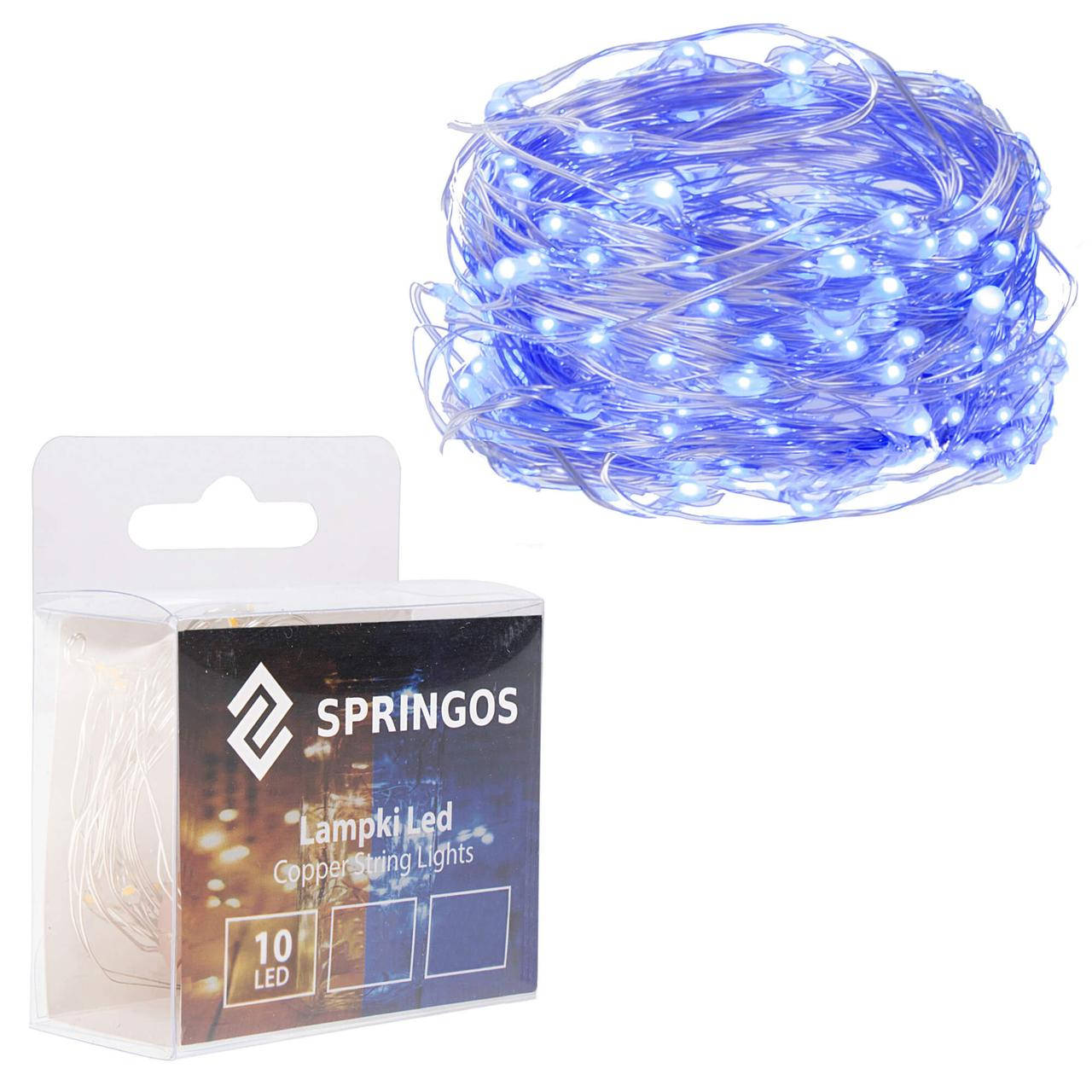 

Гирлянда на батарейках Springos 0.9 м 10 LED CL0003 Blue - UkMarket