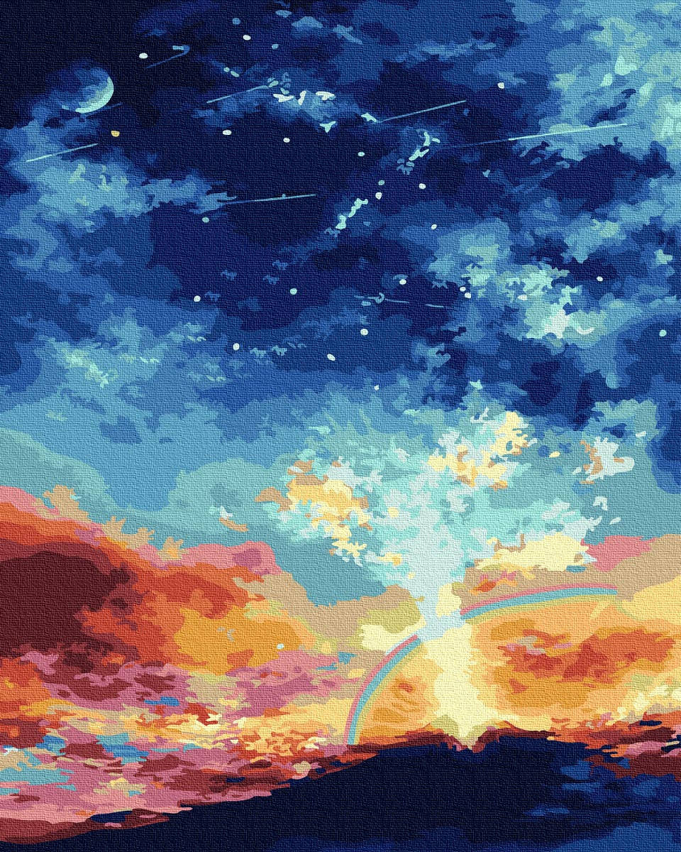 

Картина по Номерам Небо над вулканом 40х50см RainbowArt