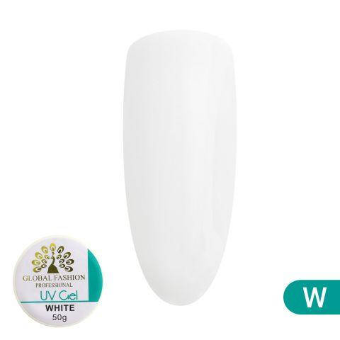 

Гель для наращивания Global Fashion White 50g, Белый