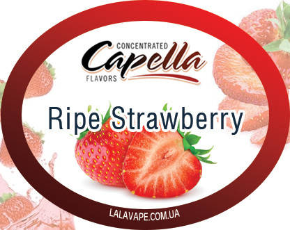 

Ароматизатор Capella Ripe Strawberries (Спелая клубника) 10мл