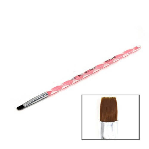 

Кисть для геля YRE Nail Art Bruch витая ручка прямой ворс №6