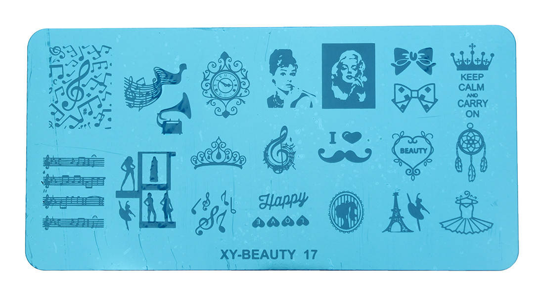 

Пластина для стемпинга металлическая XY-Beauty 17