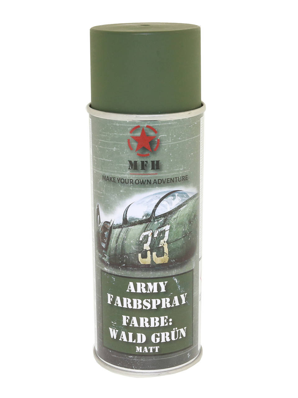 

Краска-спрей маскировочная Max Fuchs Army, тёмно-зелёная матовая, 400 мл 27375D
