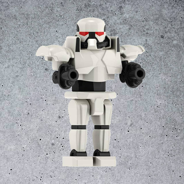 

"Тренировочный дроид белый (Звёздные войны)" фигурка сборная совместимая с Лего