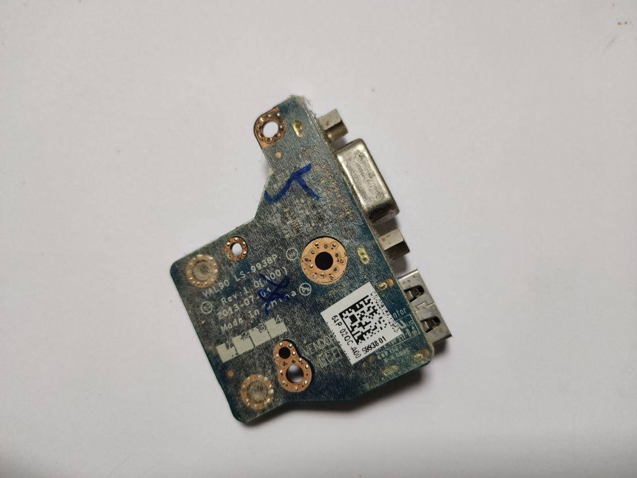 

Плата, VGA та USB роз'єми, для ноутбука Dell Latitude E6440 VAL90 LS-9938P Rev:1.0