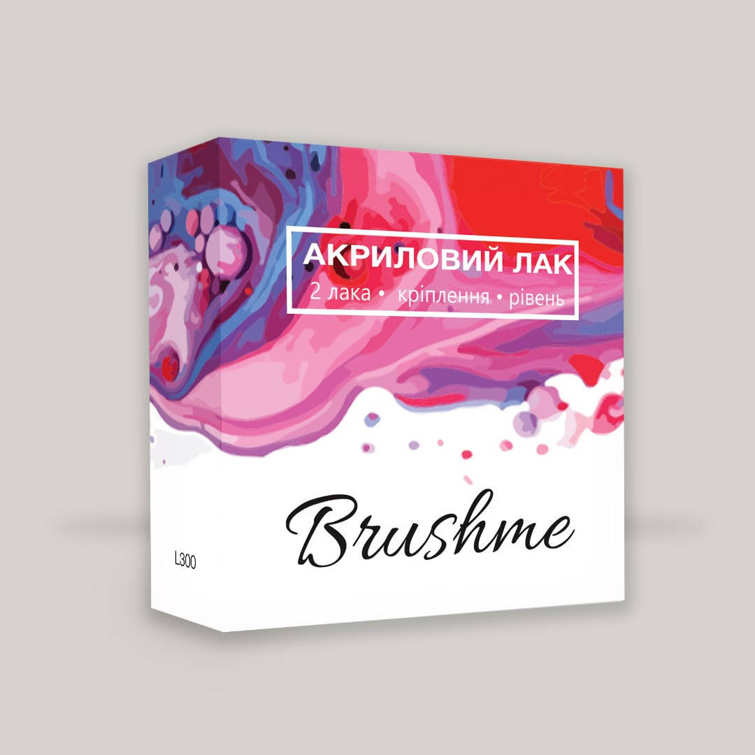 

Лак акриловый и крепление на стену для картины, ТМ Brushme, Украина