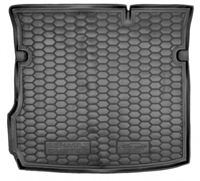 

Коврик в багажник Renault Duster (2018>) 2WD код 211699 Avto-Gumm, Черный