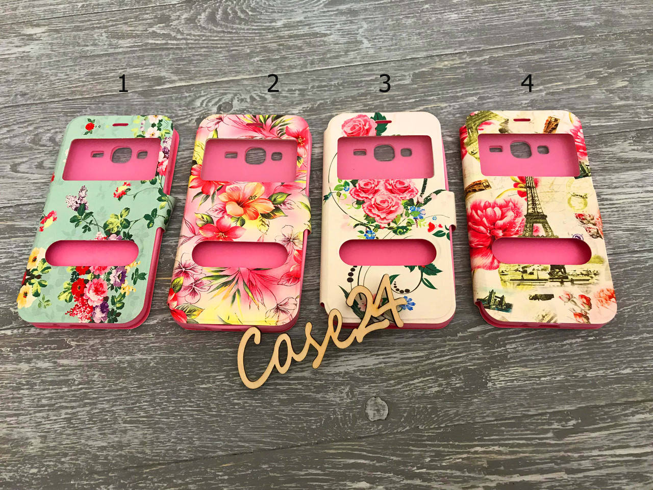 

Чехол книжка Flowers book для Samsung Galaxy J3 (4 вида), Разные цвета