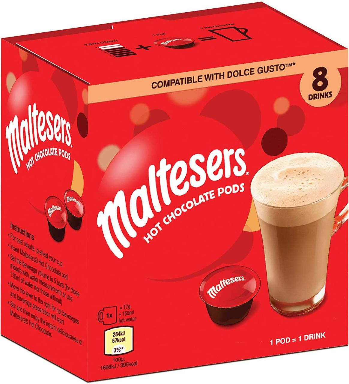 

Dolce Gusto Maltesers - Mars - ШОКОЛАД в капсулах Дольче Густо 8 порций