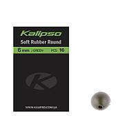 

Бусинка Kalipso Soft rubber round 6mm 16шт green