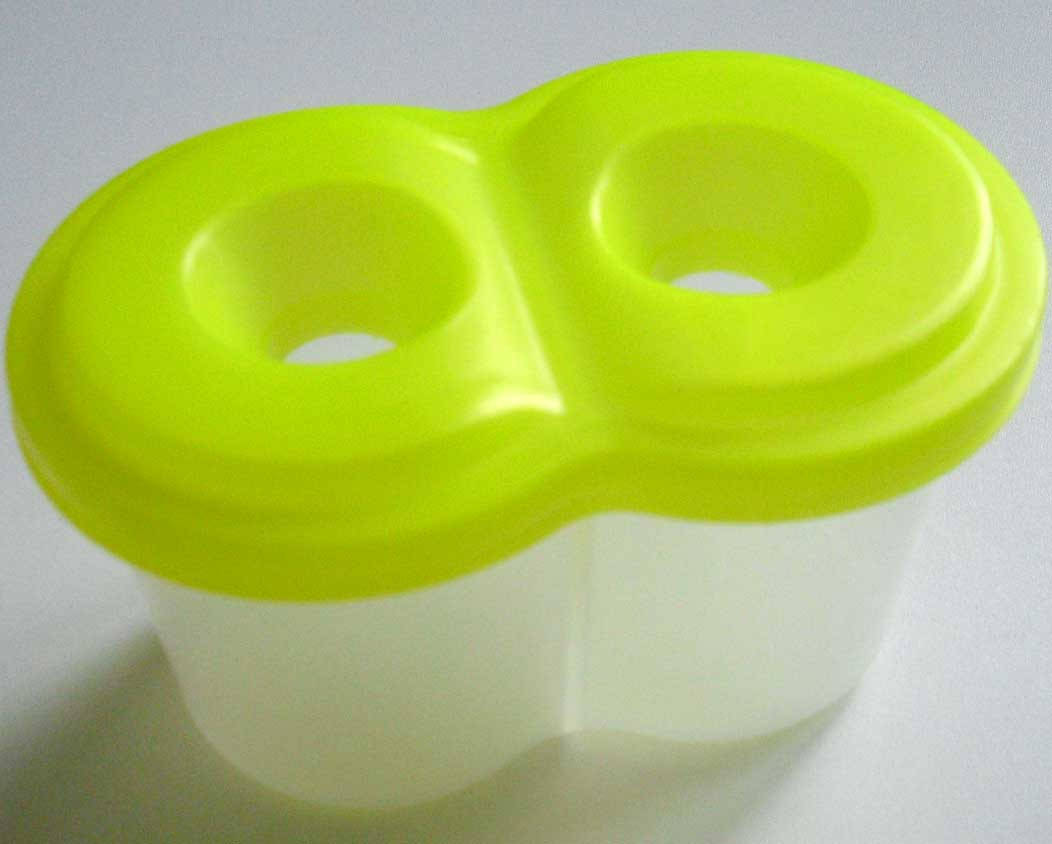 

НЕПРОЛИВАЙКА ДВОЙНАЯ салатовая / стакан для рисования