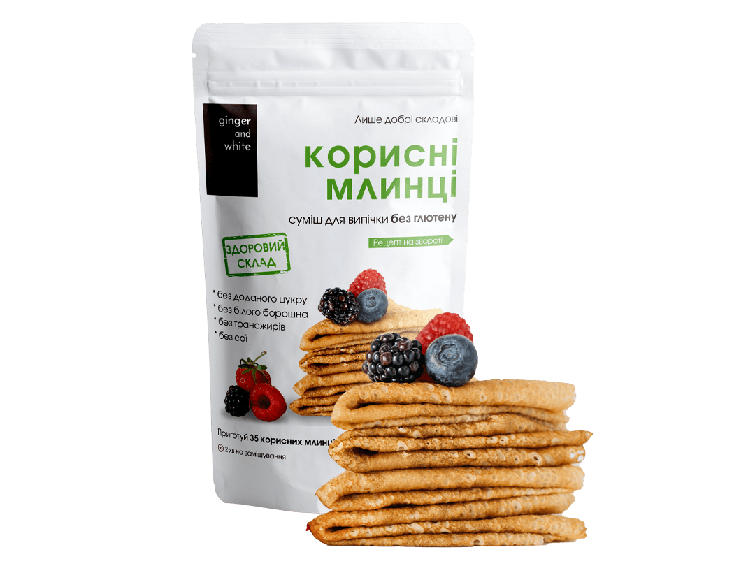 

ПОЛЕЗНЫЕ БЛИНЧИКИ Ginger and White без глютена