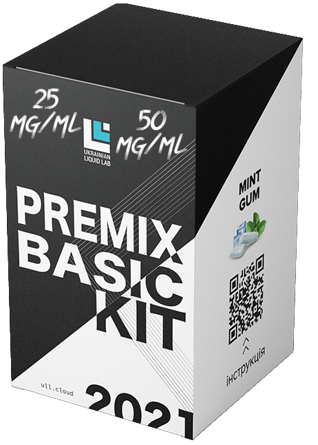 

Premix Basic Kit Mint Gum Salt 30 мл. 25 мг/мл