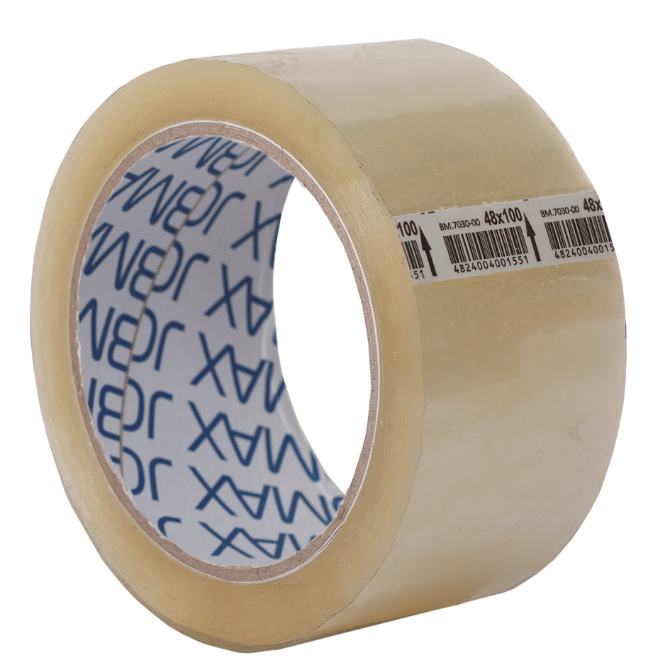 

Клейка стрічка пак. 48мм x 100ярдів х 40мкм, прозора, JOBMAX