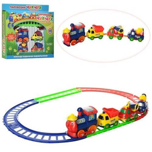 

Железная Дорога 19016B Детский Паровозик, В Коробке 26*24*4см