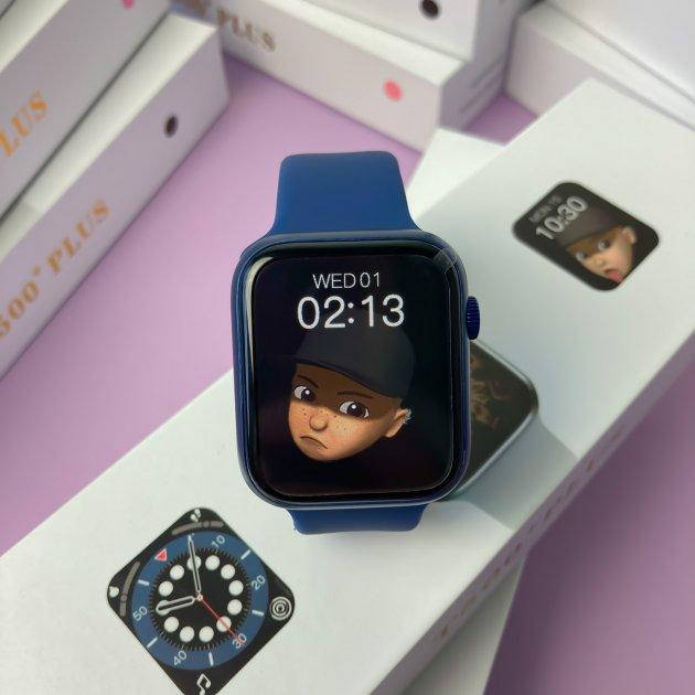 

Умные смарт часы Smart watch 6 series 44мм Т500+ Plus / Умные часы Т500+ Plus Синие