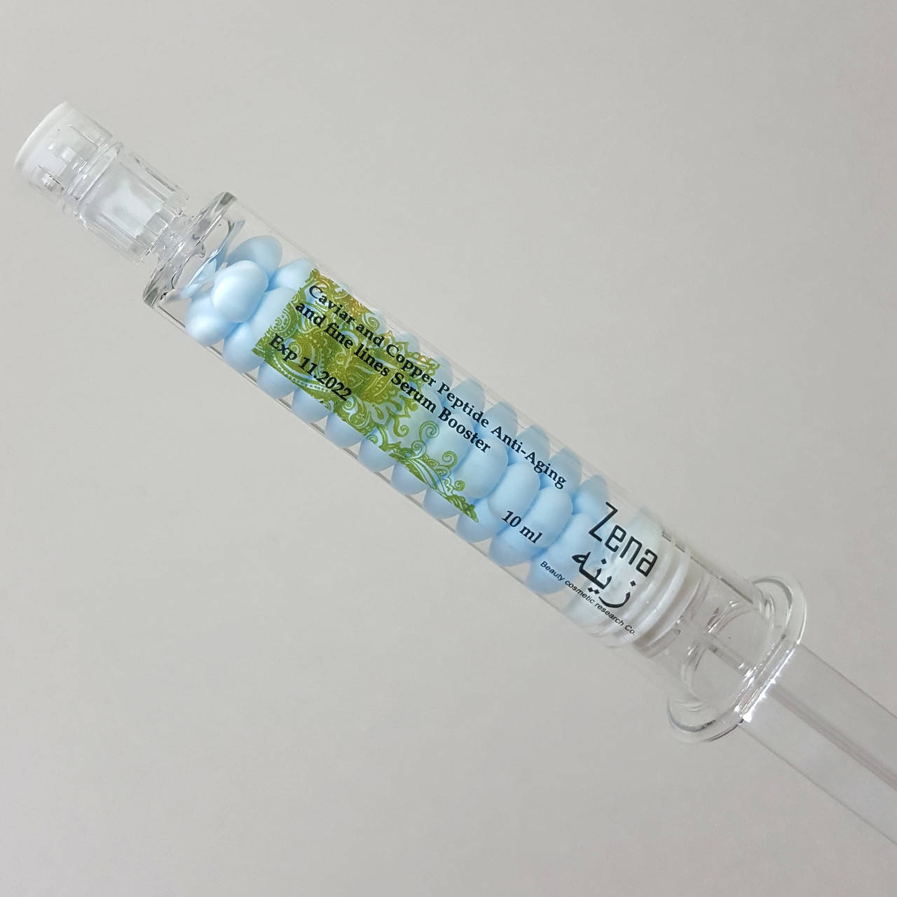 

Концентрат омолаживающий, антивозрастно, капсулы с медными пептидами и икрой в нано гиалуроновой кислоте Zena