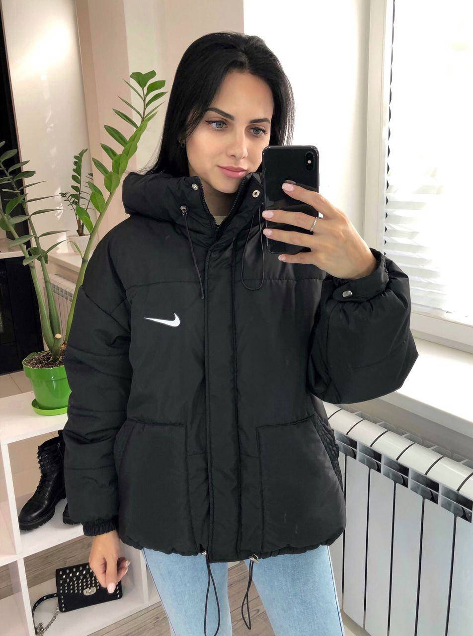 

Куртка евро весна осень Nike. Куртка женская евро зима 42 44 46 48, Черный