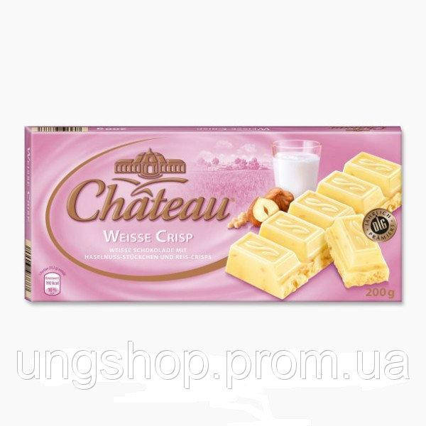

Шоколад белый с фундуком и крипсами Weisse Crips Chateau Германия 200г