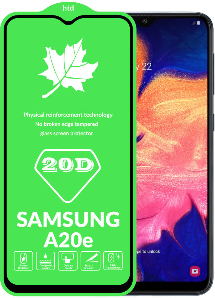 

20D Стекло Samsung Galaxy A20e A202 (большой радиус)
