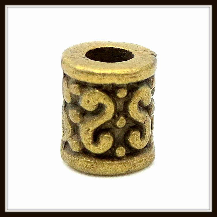 

Металл. бусина "бочонок" бронза (d 0,5 х h 0,6 см) 30 шт в уп.