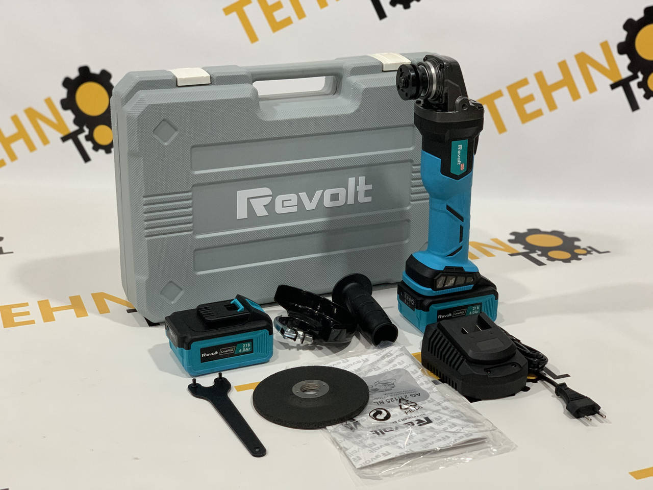 

Аккумуляторная безщеточная болгарка Revolt AG 21/125BL