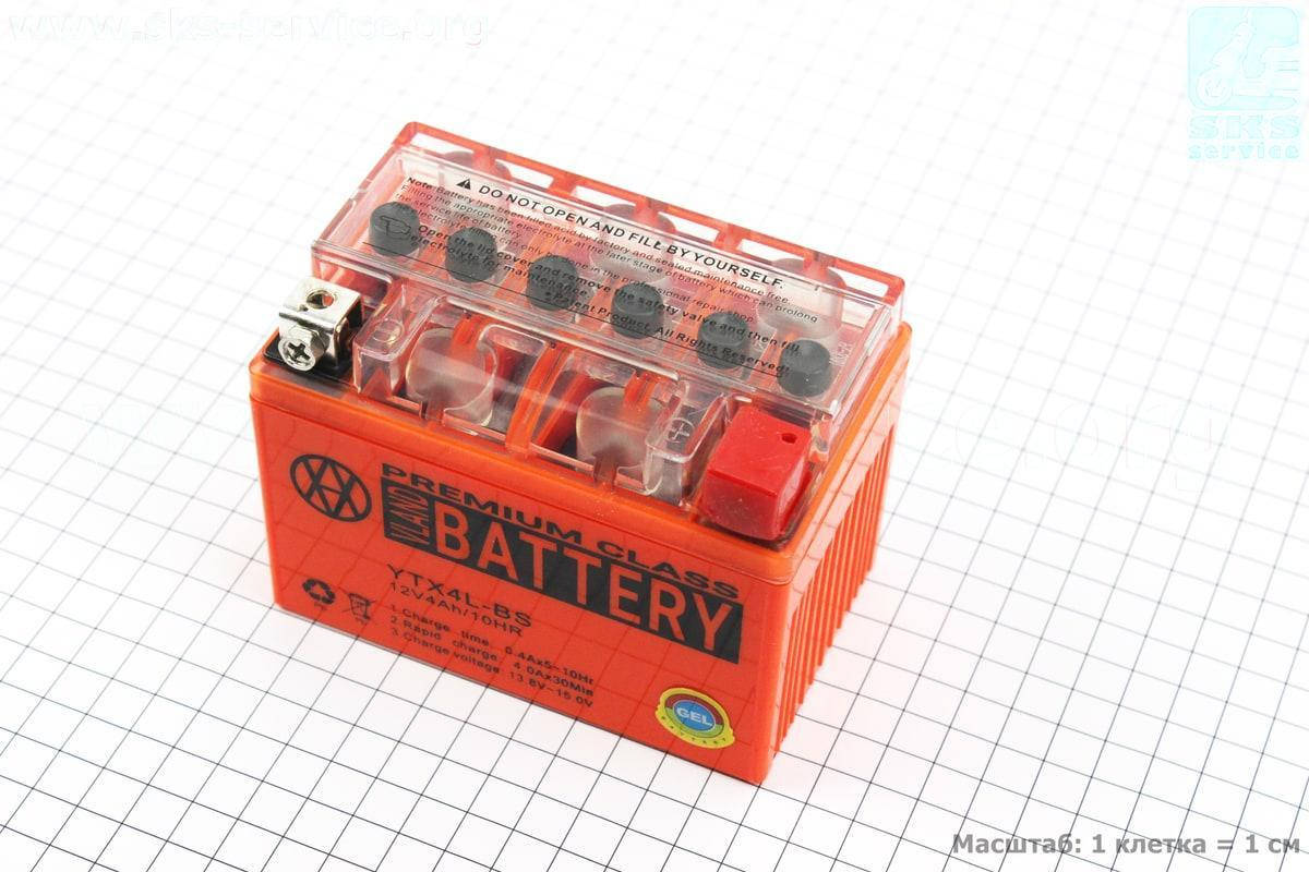 

Аккумулятор 4Аh YTX4L-BS гелевый (L113*W70*H85mm), 2021 (348039)