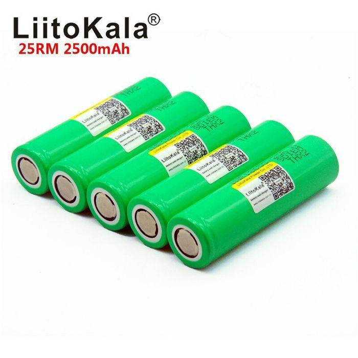 

Высокотоковый аккумулятор Liitokala Samsung 25R 2500mAh 18650 оригинал 1шт