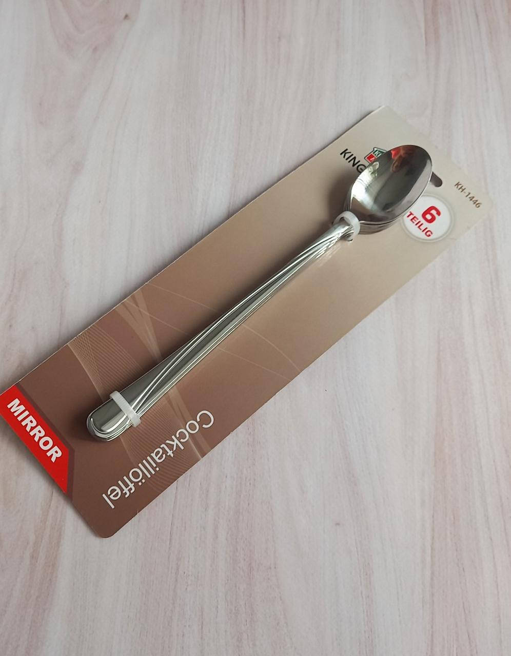 

Набор коктейльных ложек 6шт KingHoff KH-1446, Белый