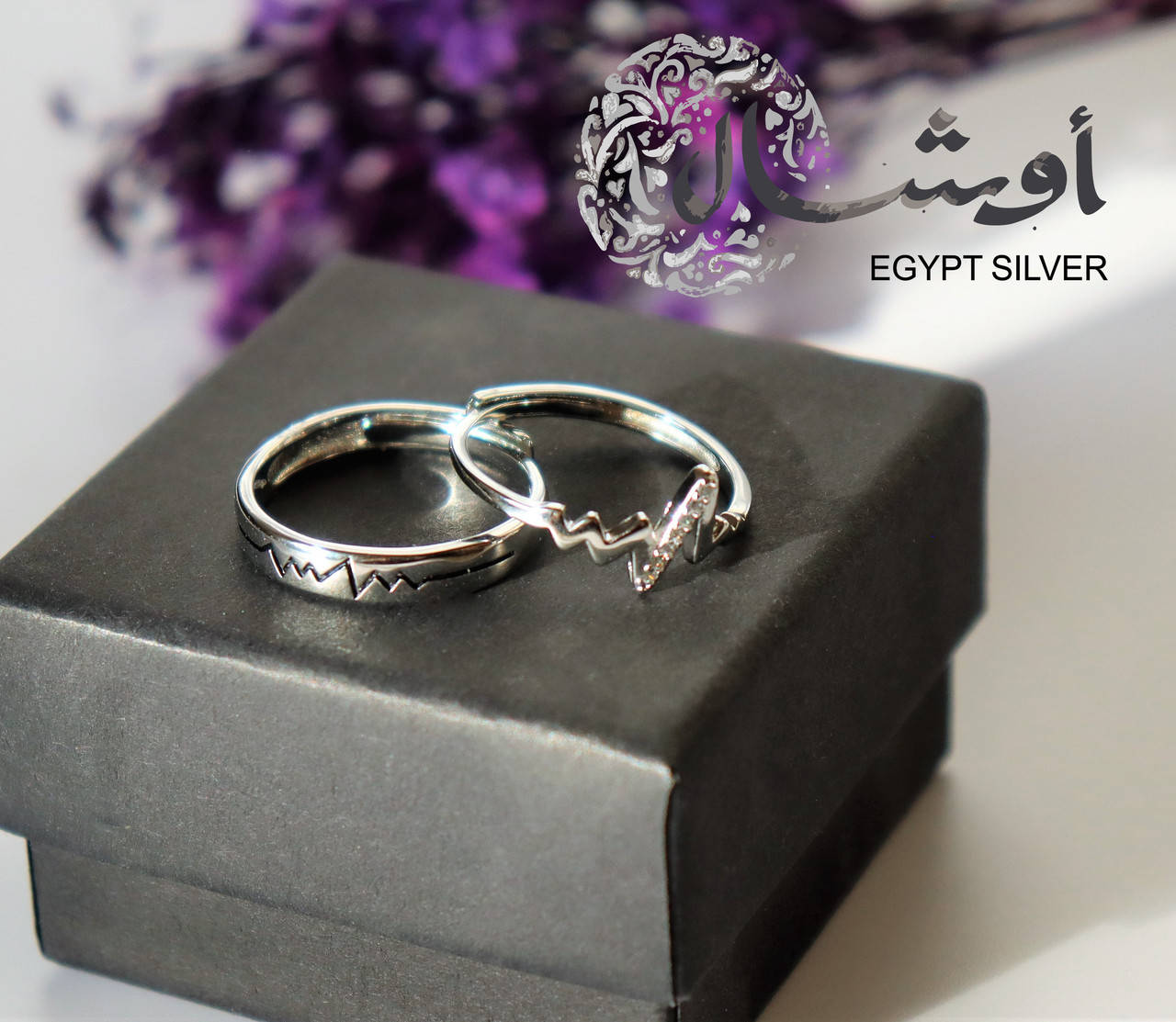 

Парные кольца Любовь 925 пробы №23 EGYPT SILVER