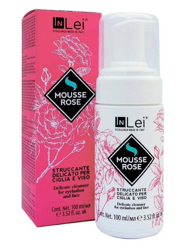 

Пенка для снятия макияжа с ресниц и лица «MOUSSE ROSE» IN Lei, 100 ml