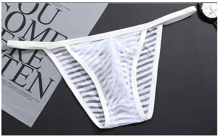 

Мужские трусы Бикини BGstyle сетка White (XL), Белый